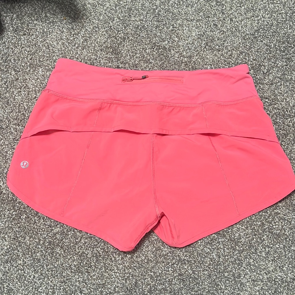 Lululemon speed it up shorts.